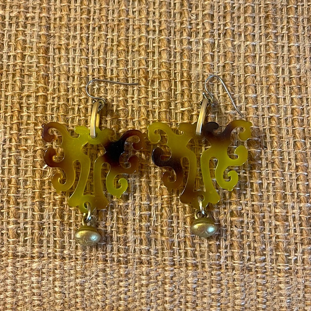 Acrylic dangle earrings